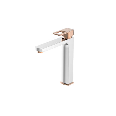 Salvo Plus Colours - Orta Boy Yüksek Tip Lavabo Bataryası Krom-Rose Gold