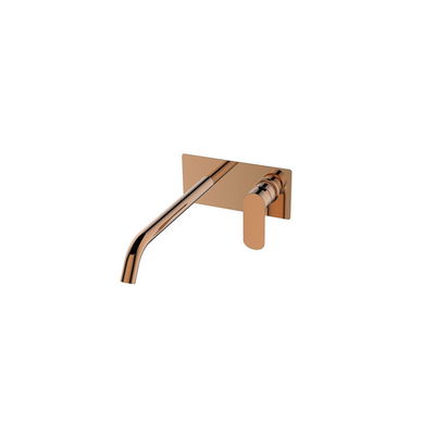 Ankastre Lavabo Bataryası - Round Sıva Üstü Parça Rose Gold