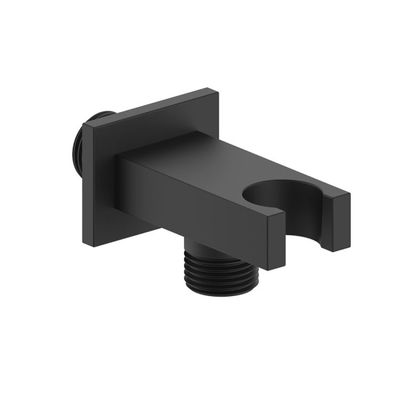 Duş Çıkış Adaptörü - Square Mat Siyah